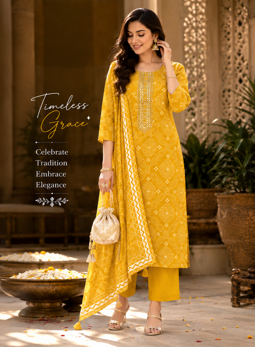 Mustard Majesty Kurta Set