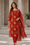 Royal Heritage Red Kurta Set