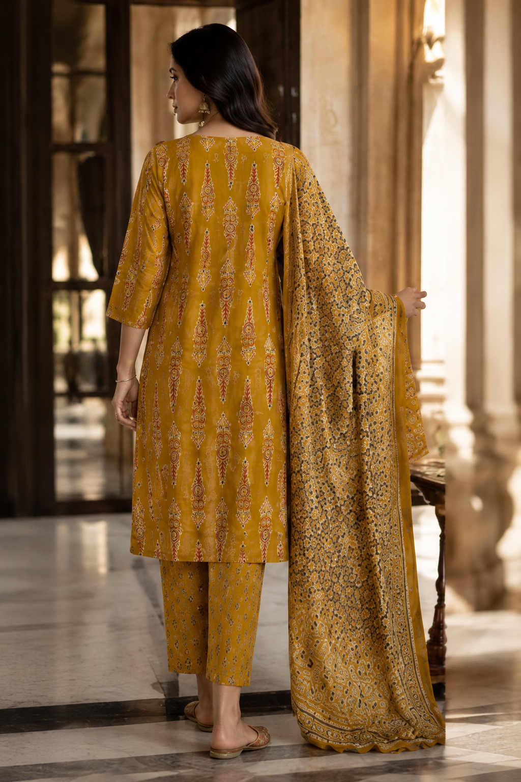 Mustard Grace Kurta Set