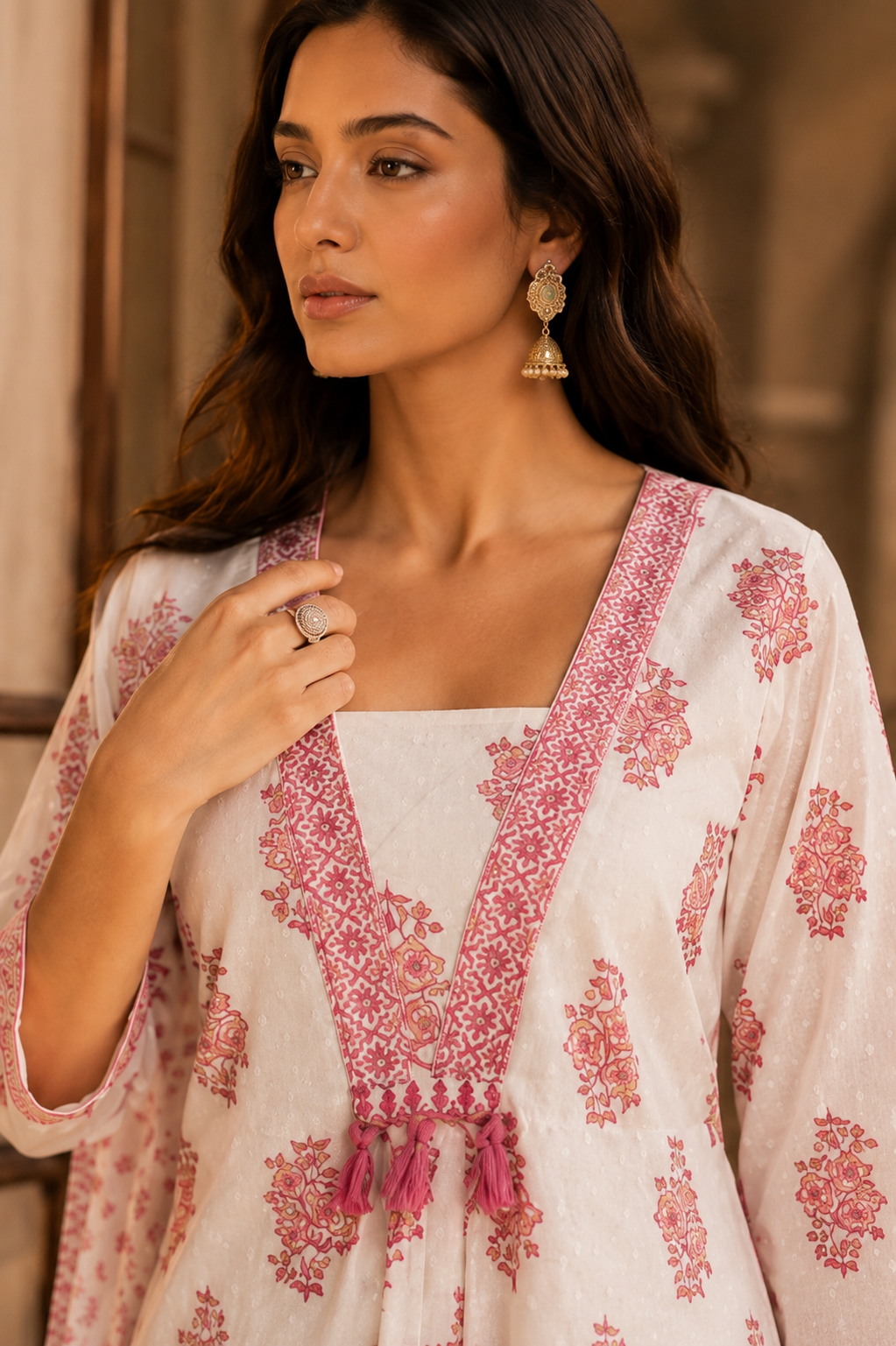 Rosy Noor Anarkali Frock Set