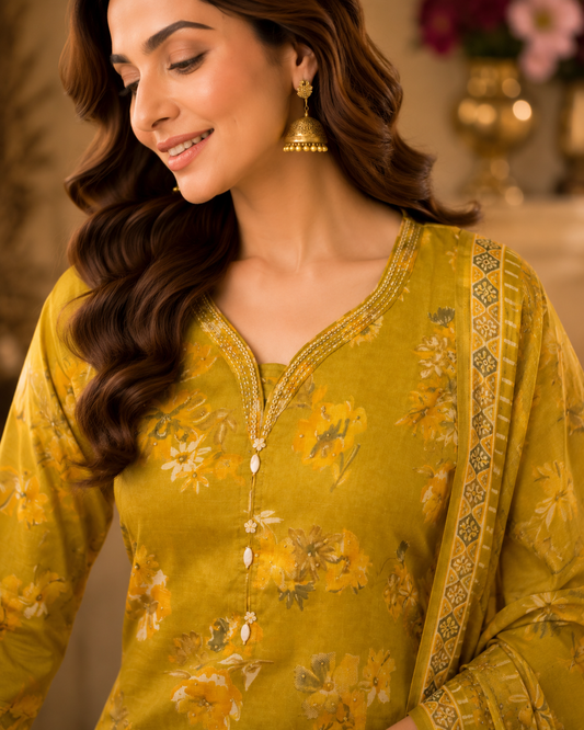 Petal Poetry Kurta Set