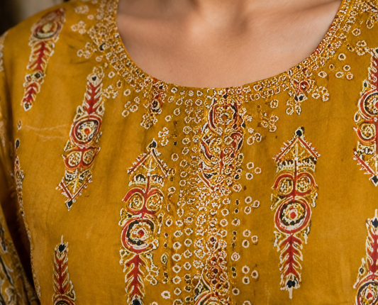 Mustard Grace Kurta Set