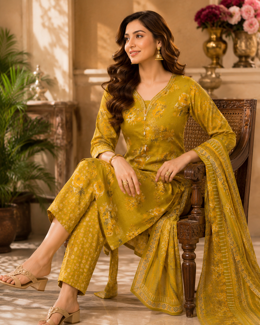 Petal Poetry Kurta Set