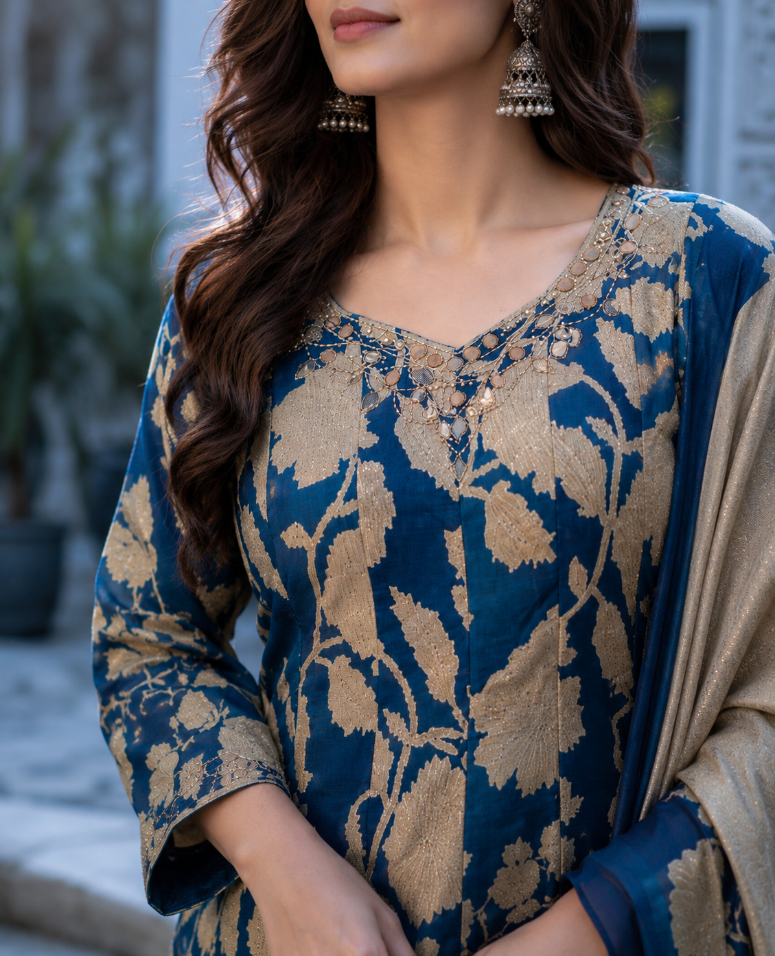 Royal Bloom Floral Anarkali