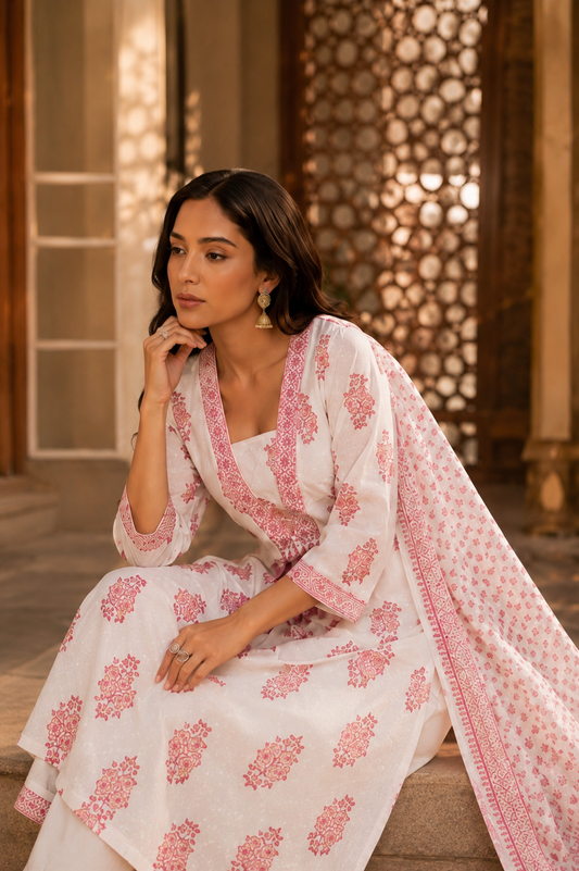 Rosy Noor Anarkali Frock Set