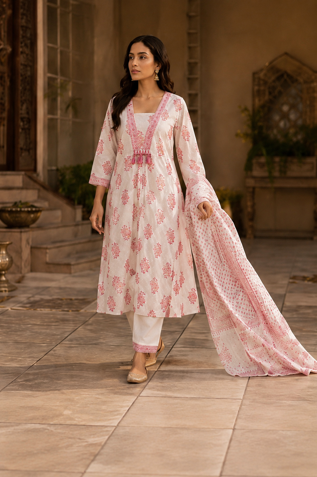 Rosy Noor Anarkali Frock Set