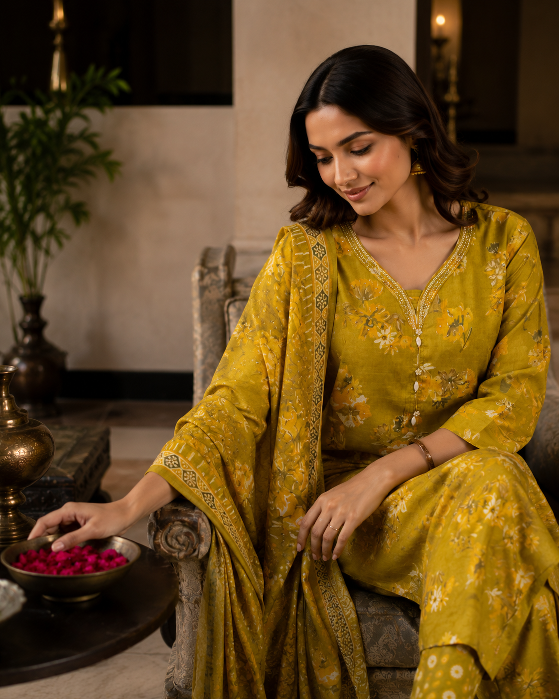 Petal Poetry Kurta Set