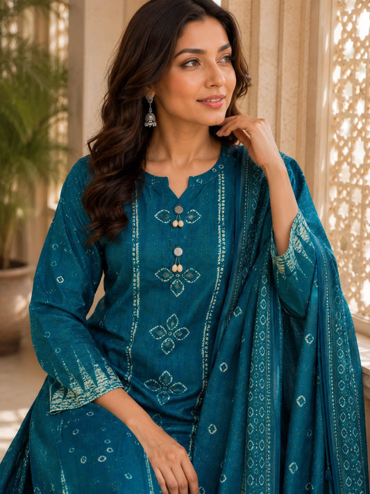 Azrak Print Kurti Set