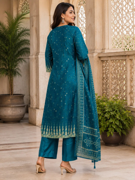 Azrak Print Kurti Set