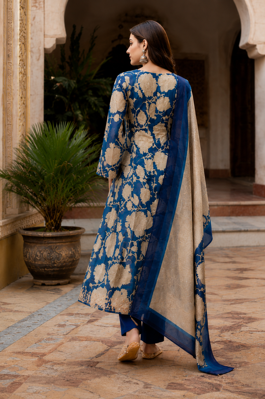 Royal Bloom Floral Anarkali