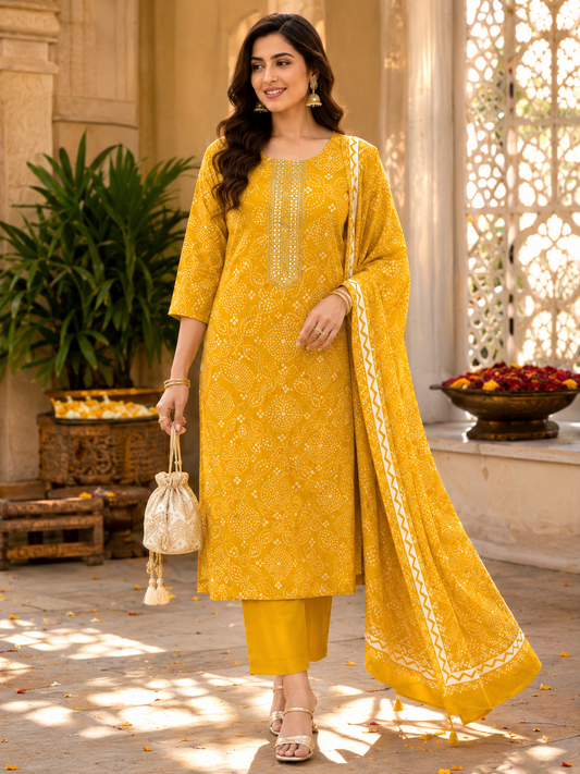 Mustard Majesty Kurta Set
