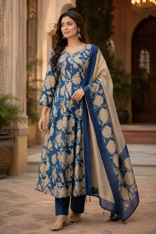 Royal Bloom Floral Anarkali