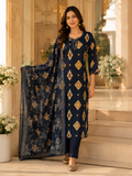 Midnight Ikat Grace Kurti Set