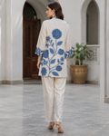 White Denim Printed Co-ord Set