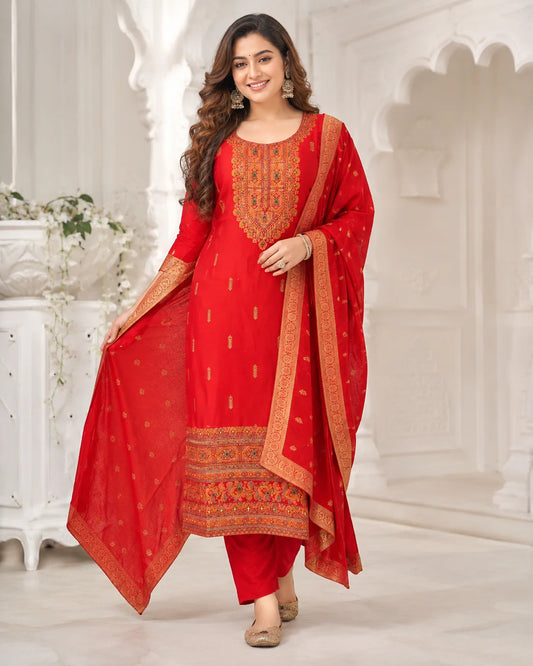 Rajrani Dola Silk Kurta Set