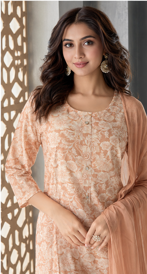 Raniriwaaz Printed Cotton Kurta Set