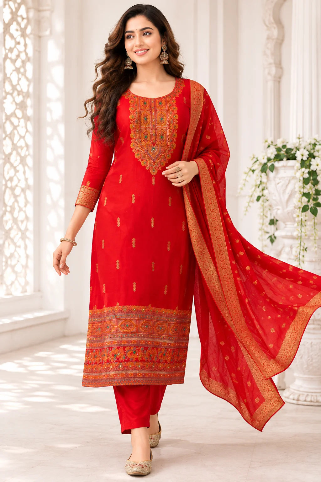 Rajrani Dola Silk Kurta Set
