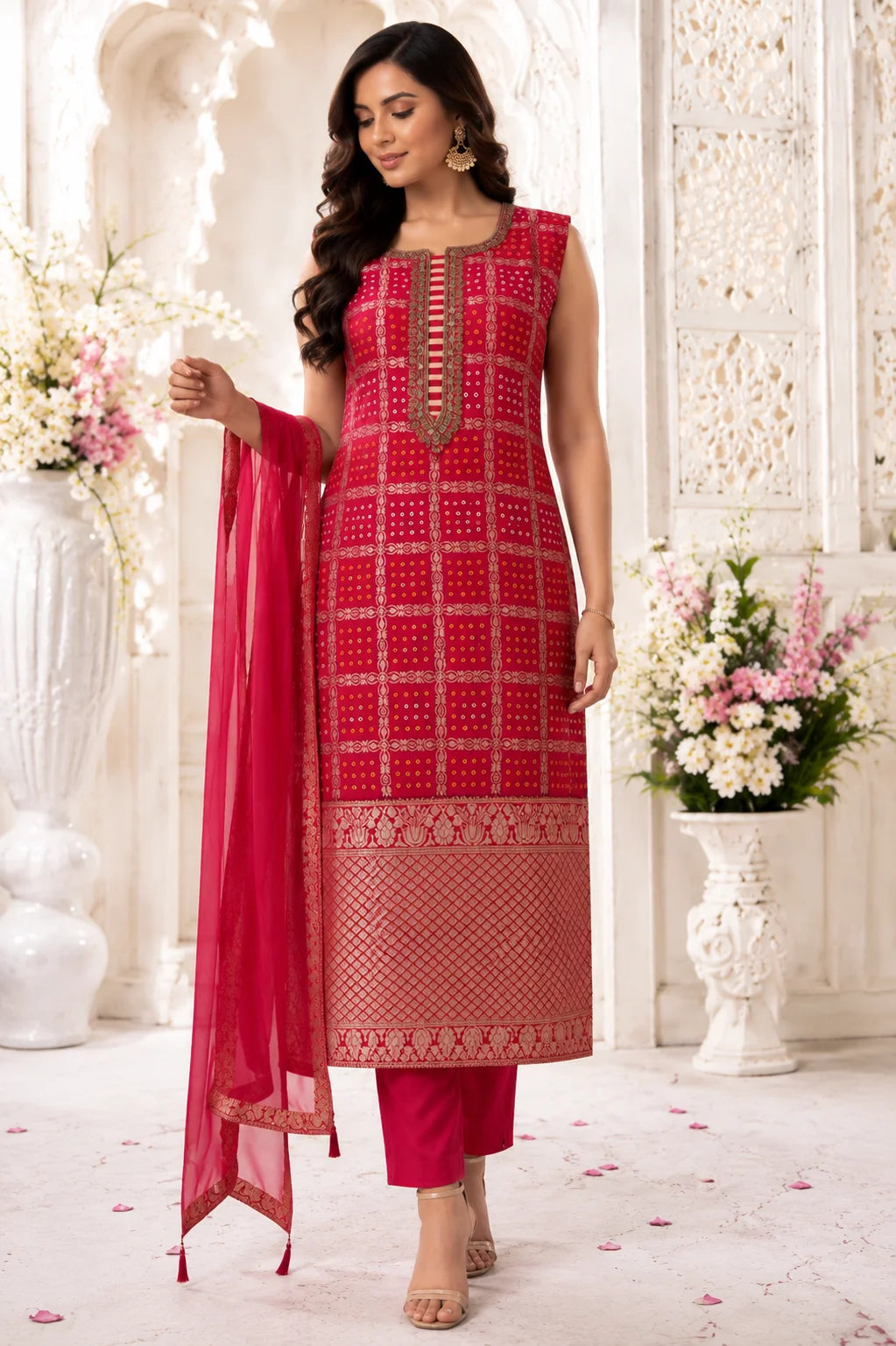 Gulnaar Royale Dola Silk Kurti Set