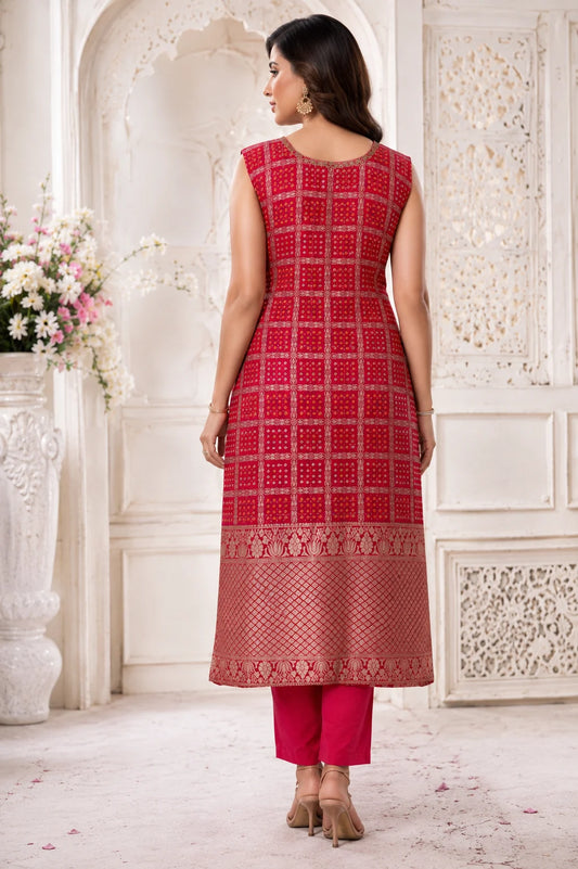 Gulnaar Royale Dola Silk Kurti Set